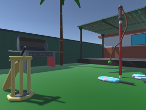 low poly pool party 3Dモデル