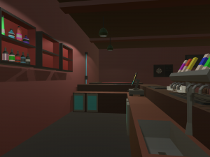 low poly pub 3D Model
