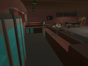 low poly pub 3D Model