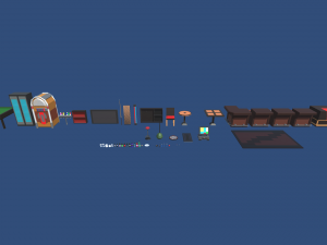 low poly pub 3D Model