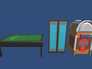 low poly pub 3D Model