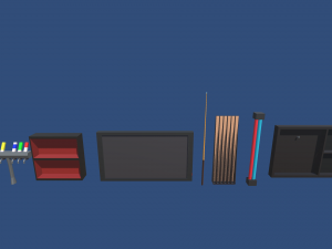 low poly pub 3D Model