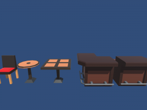 low poly pub 3D Model