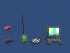 low poly pub 3D Model