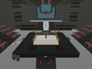 low poly wrestling 3D Model