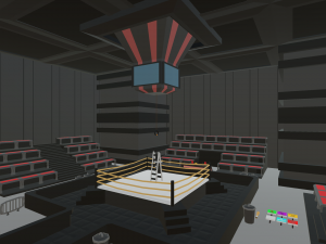 low poly wrestling Modèle 3D
