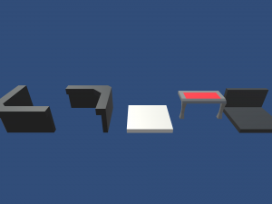 low poly wrestling Modèle 3D