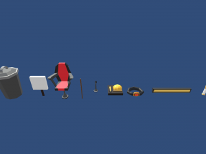 low poly wrestling Modèle 3D