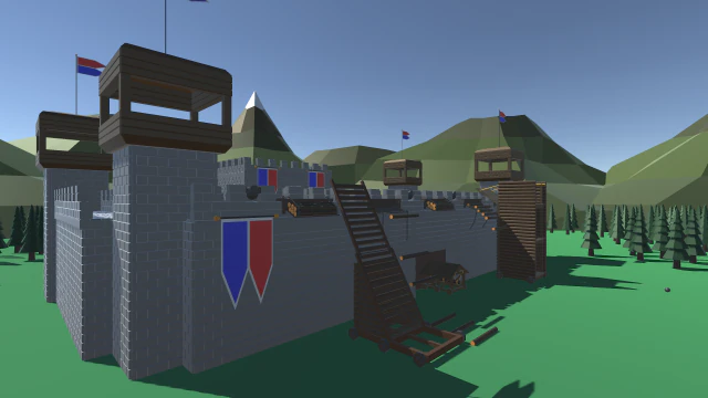 średniowieczny low-poly Model 3D .c4d .max .obj .3ds .fbx .stl .blend 