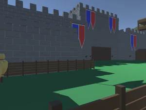 średniowieczny low-poly Model 3D