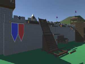 średniowieczny low-poly Model 3D