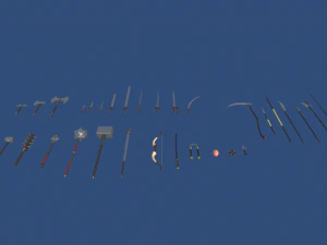 średniowieczny low-poly Model 3D