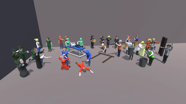 znaki low-poly Model 3D .c4d .max .obj .3ds .fbx .stl .blend 