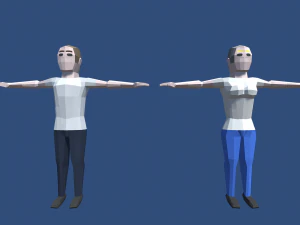 znaki low-poly Model 3D