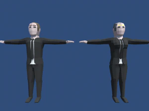 znaki low-poly Model 3D