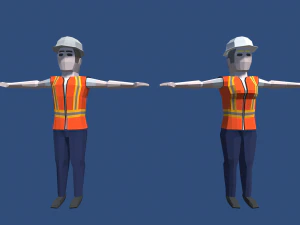 znaki low-poly Model 3D