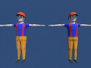 znaki low-poly Model 3D