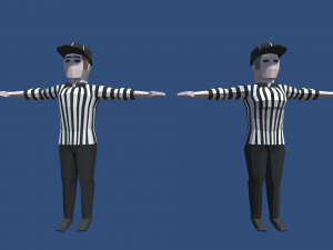 low poly characters Model 3D