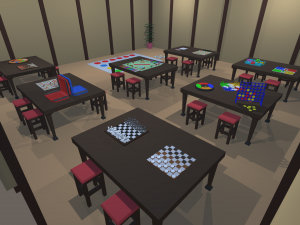 low poly board games 3D 모델