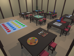 low poly board games 3Dモデル