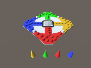 jogos de tabuleiro de baixo poli Modelo 3D