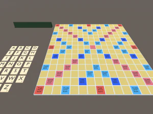 jogos de tabuleiro de baixo poli Modelo 3D