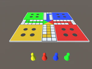 jogos de tabuleiro de baixo poli Modelo 3D