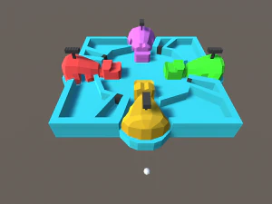 jogos de tabuleiro de baixo poli Modelo 3D