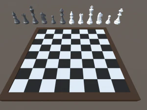 jogos de tabuleiro de baixo poli Modelo 3D