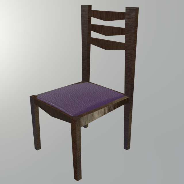 chair 3D Model .c4d .max .obj .3ds .fbx .stl .blend 