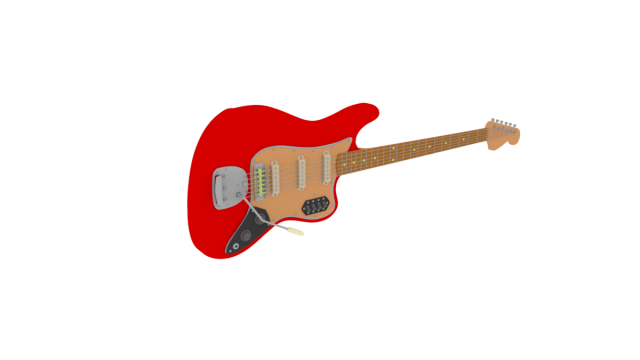 fender bass vi 3D 모델 .c4d .max .obj .3ds .fbx .stl .blend
