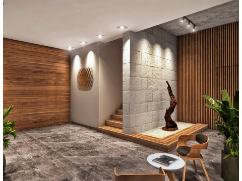 Interior Living Room Scene 3D Модель