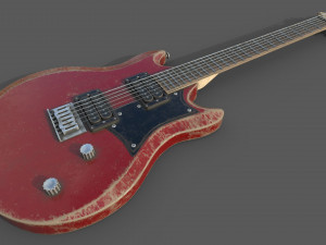 electric guitar Modèle 3D