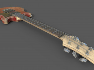 electric guitar Modèle 3D