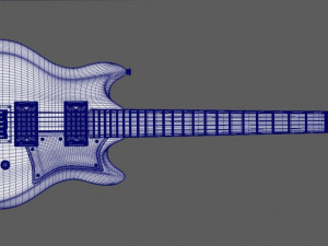 electric guitar Modèle 3D