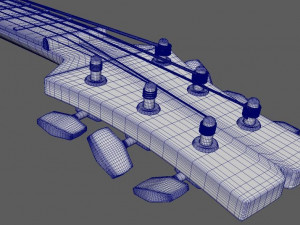 electric guitar Modèle 3D
