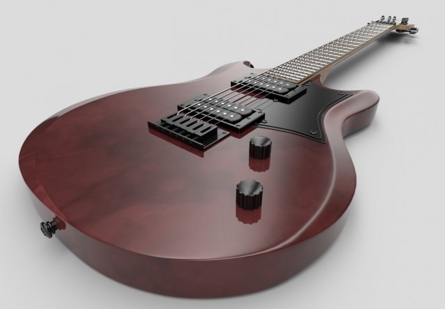 electric guitar Modèle 3D .c4d .max .obj .3ds .fbx .stl .blend 