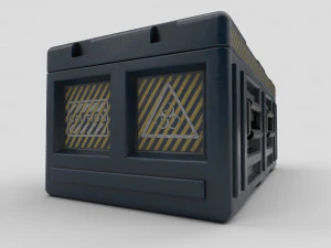 caixa de fic&ccedil;&atilde;o cient&iacute;fica Modelo 3D