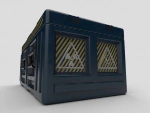 caixa de fic&ccedil;&atilde;o cient&iacute;fica Modelo 3D