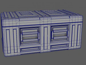 caixa de fic&ccedil;&atilde;o cient&iacute;fica Modelo 3D