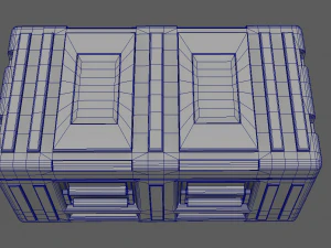 caixa de fic&ccedil;&atilde;o cient&iacute;fica Modelo 3D