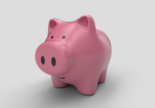 money box pig 3D 모델 .c4d .max .obj .3ds .fbx .stl .blend 