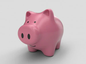 存钱罐猪 3D 模型