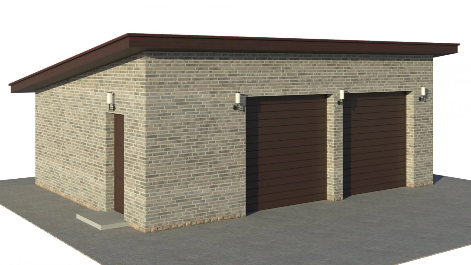garage 3D Model .c4d .max .obj .3ds .fbx .stl .blend 