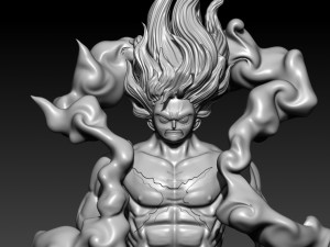 Luffy gear 4 - snakeman - Onepiece - 3d print Model Cetak 3D