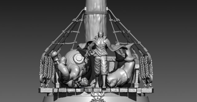 Diaroma Shanks - Onepiece - 3d print 3D Print Model .c4d .max .obj .3ds .fbx .stl .blend 
