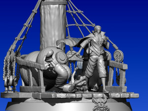 Diaroma Shanks - Onepiece - 3d print 3D Print Model