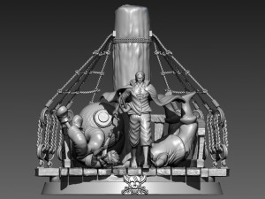 Diaroma Shanks - Onepiece - 3d print 3D Print Model