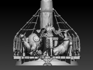 Diaroma Shanks - Onepiece - 3d print 3D Print Model
