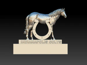 NCAA - INDIANAPOLIS COLTS MASCOT STATUE - DECOR - 3D PRINT 3D Print Model